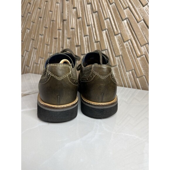 Cole Haan C10813 Wingtip Borgue Oxford Lace Up Men Leather Shoes 8 M Olive Green main image 4